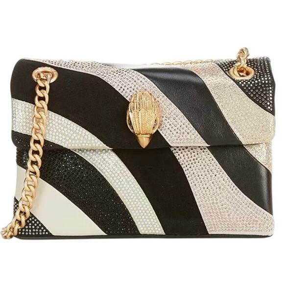 Mini Kensington crossbody bag-black/white - Picture 1 of 4